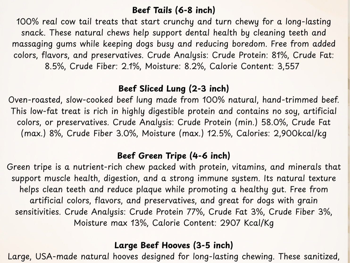 Thumbnail image 4 for Beef Variety Pack - Dehydrated Dog Treat