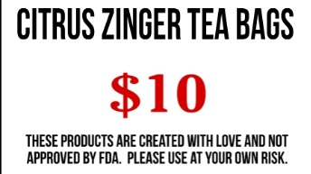 Citrus zinger tea bags