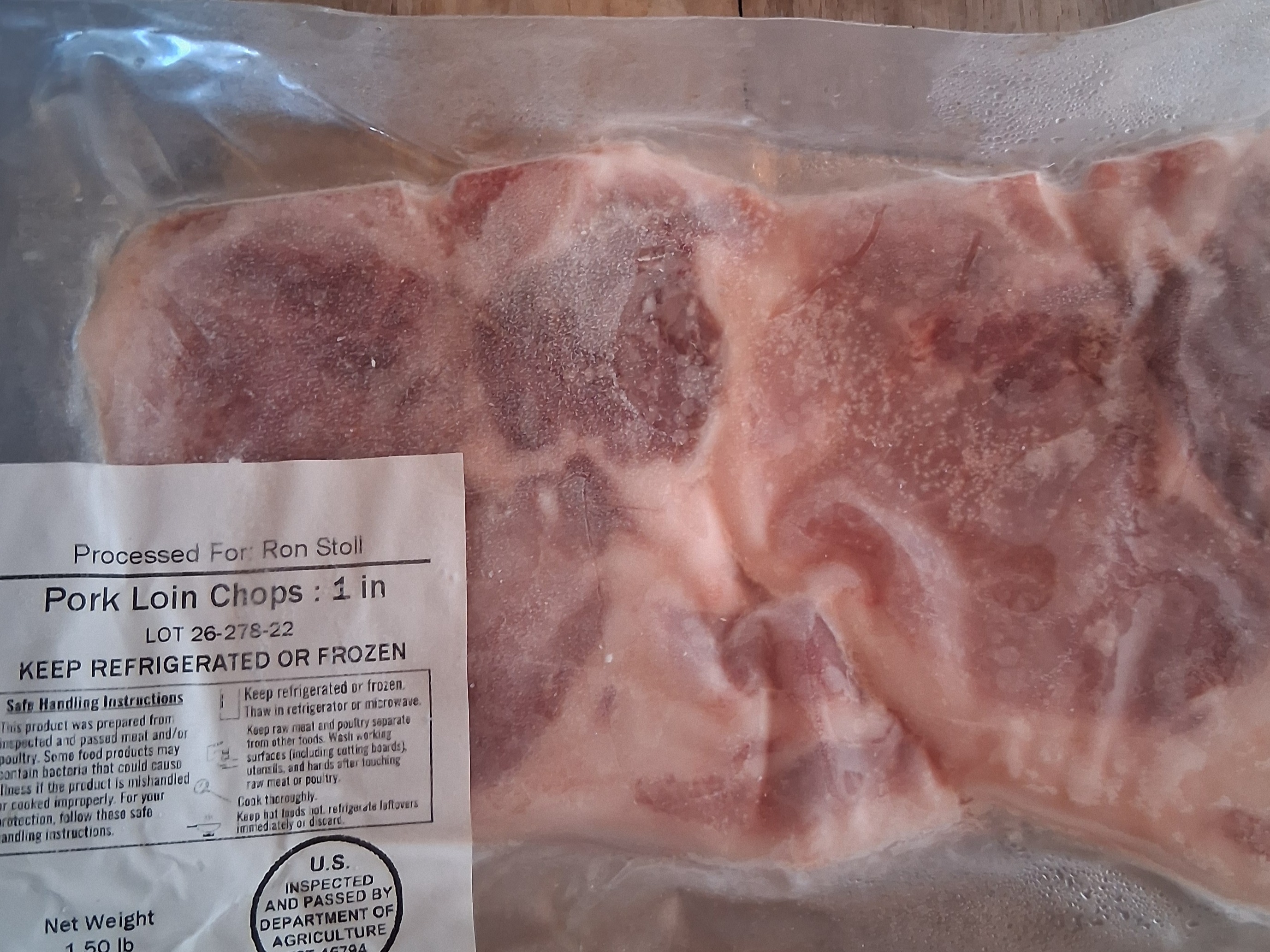 Bone in Loin Chop