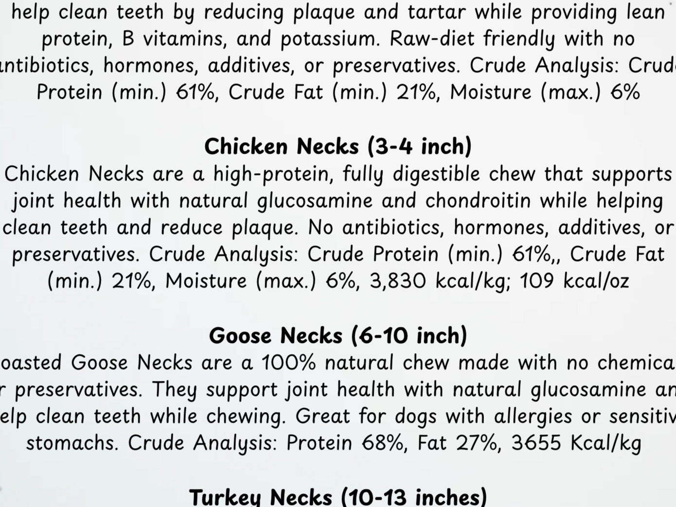 Thumbnail image 3 for Neck Variety Pack - Dehydrated Dog Treat