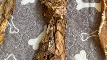 Dehydrated beef lung
