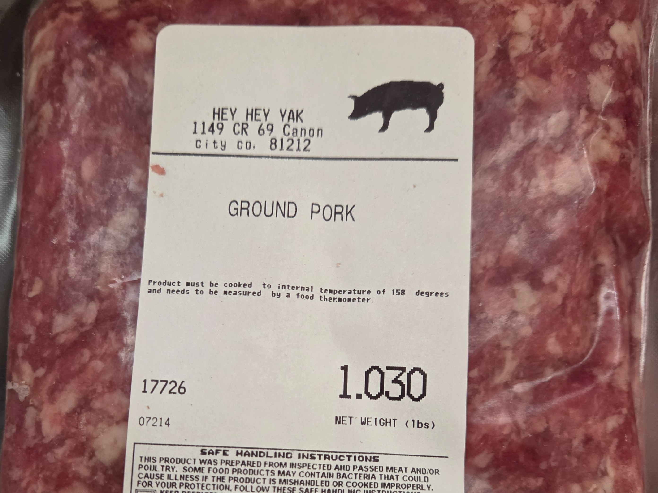 Ground Mangalista Pork Sausage
