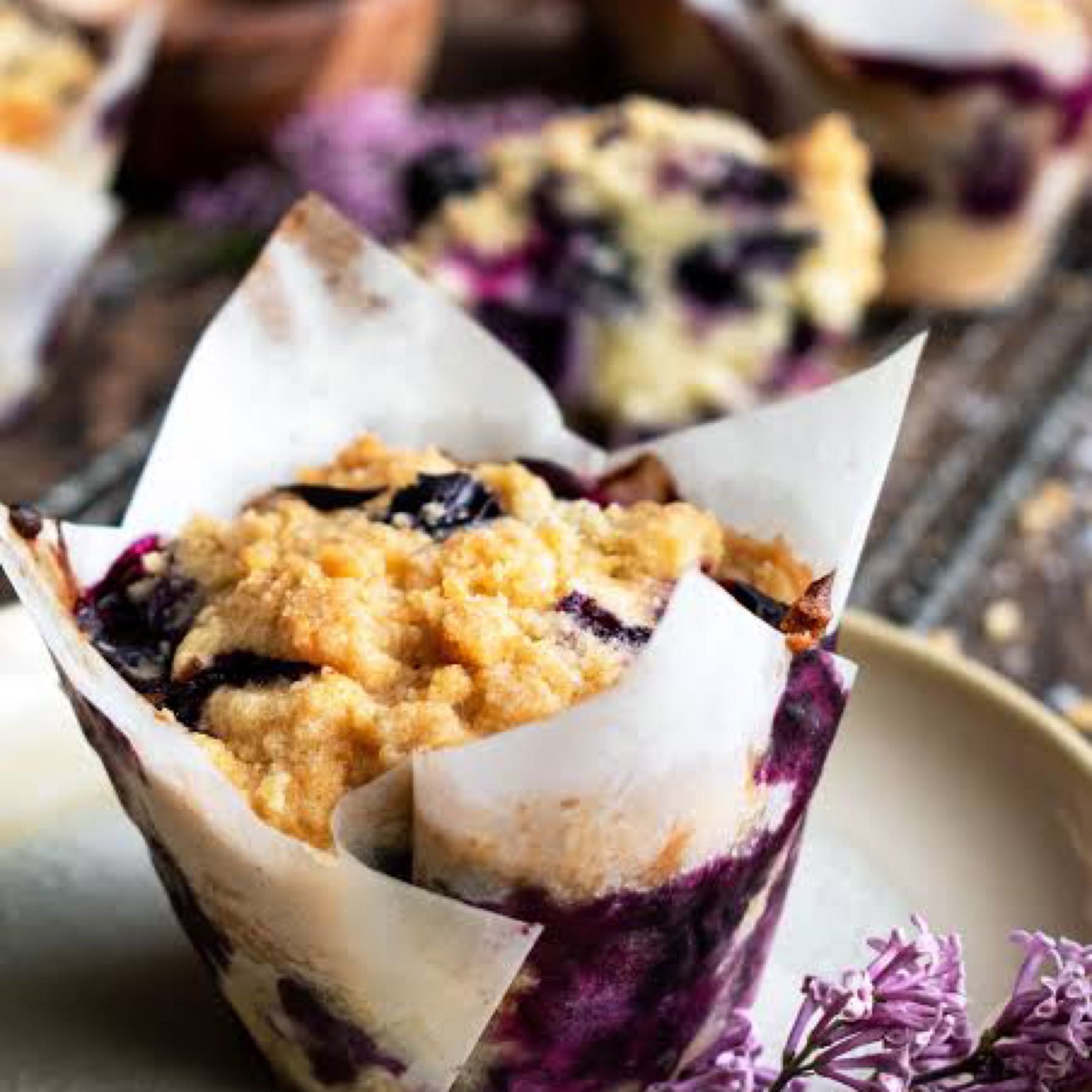 Blueberry Streusel Muffins- Pack of 4 