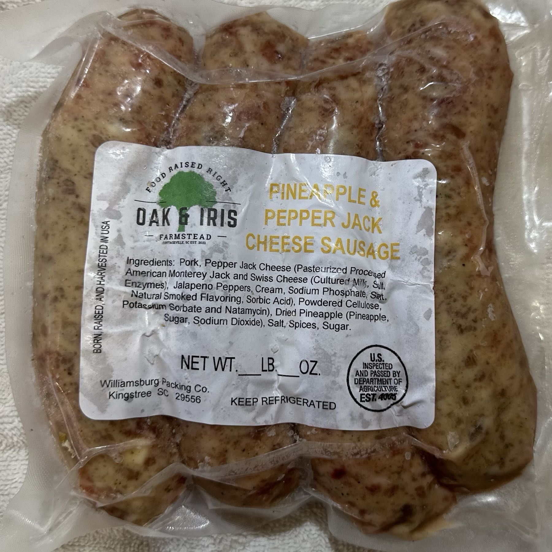 Pineapple Pepperjack Sausage 