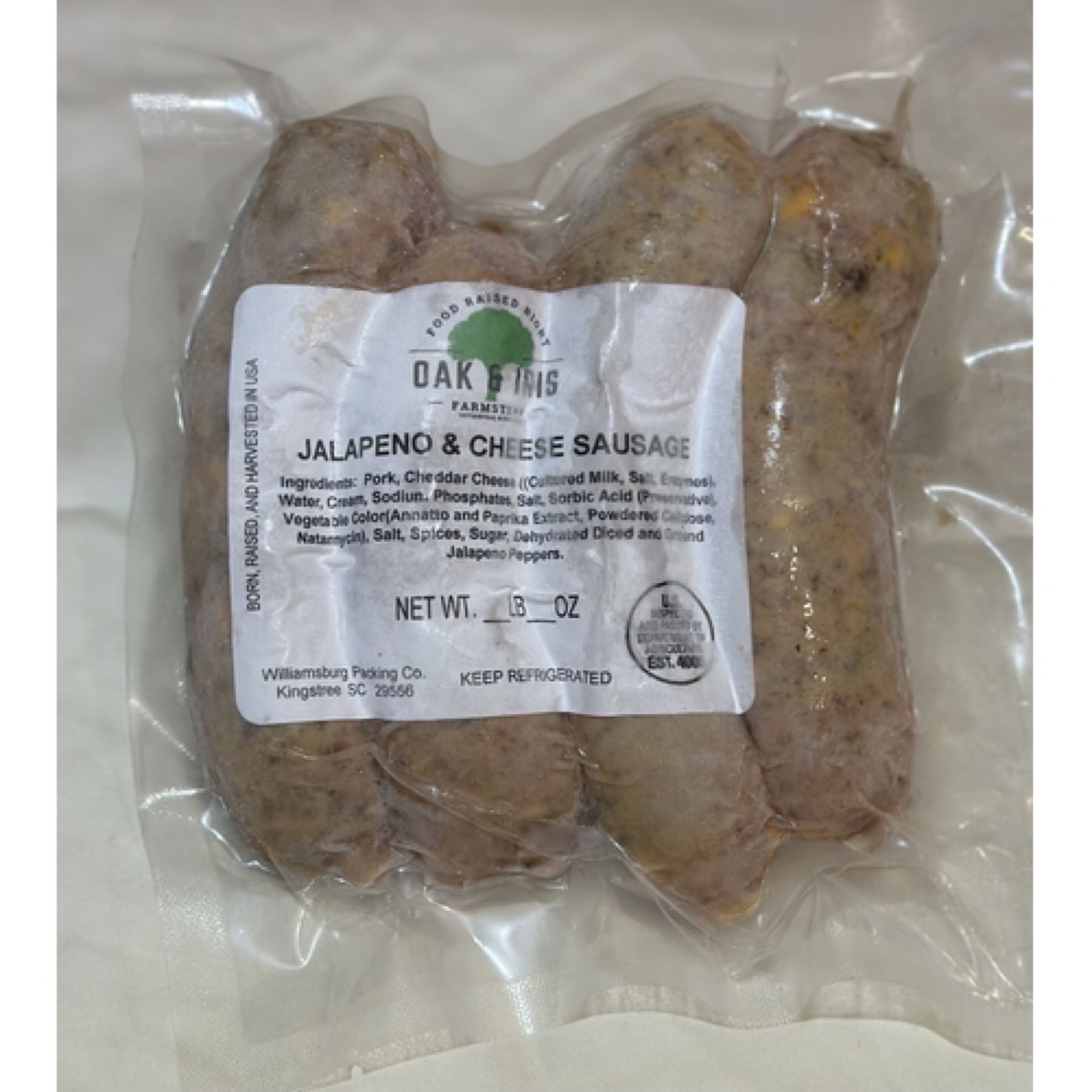 Jalapeño cheddar sausage 