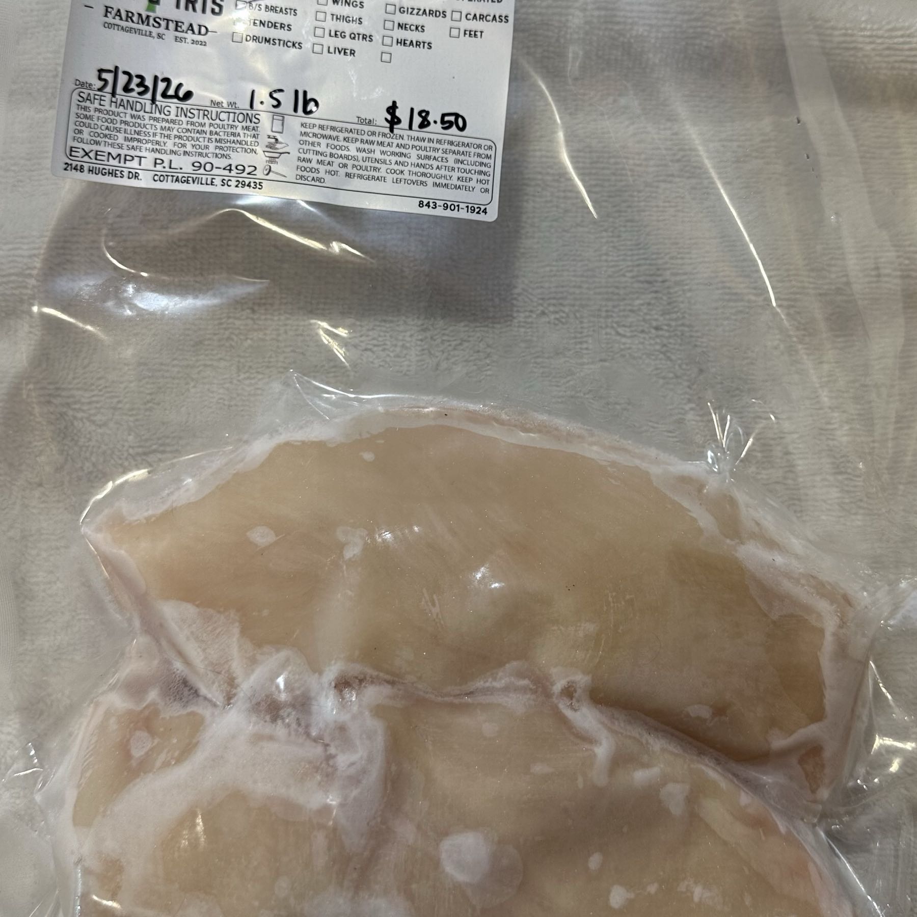 Boneless skinless chicken breast 