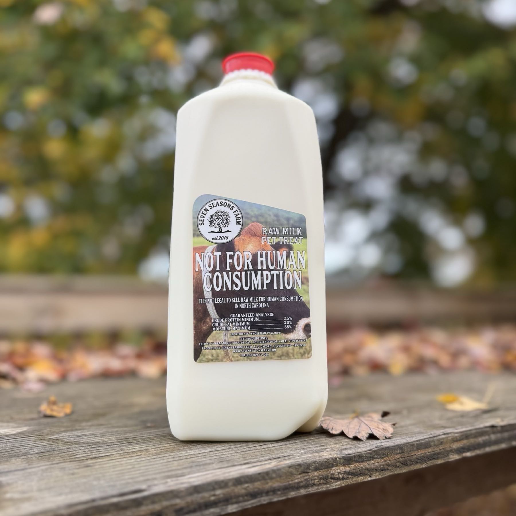 Raw Cow Milk Half Gallon