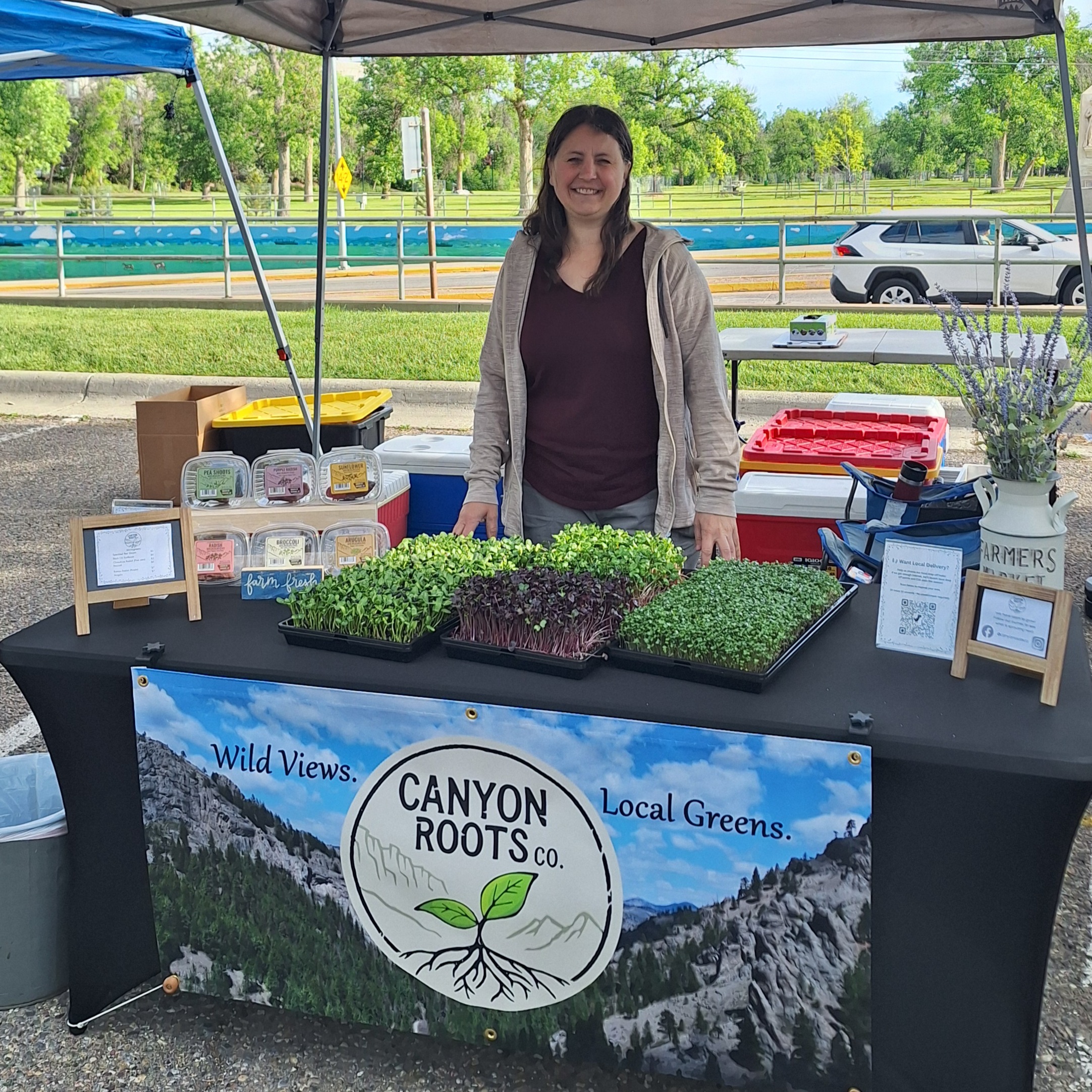 Megan Anderson, farm owner at Canyon Roots Co. 