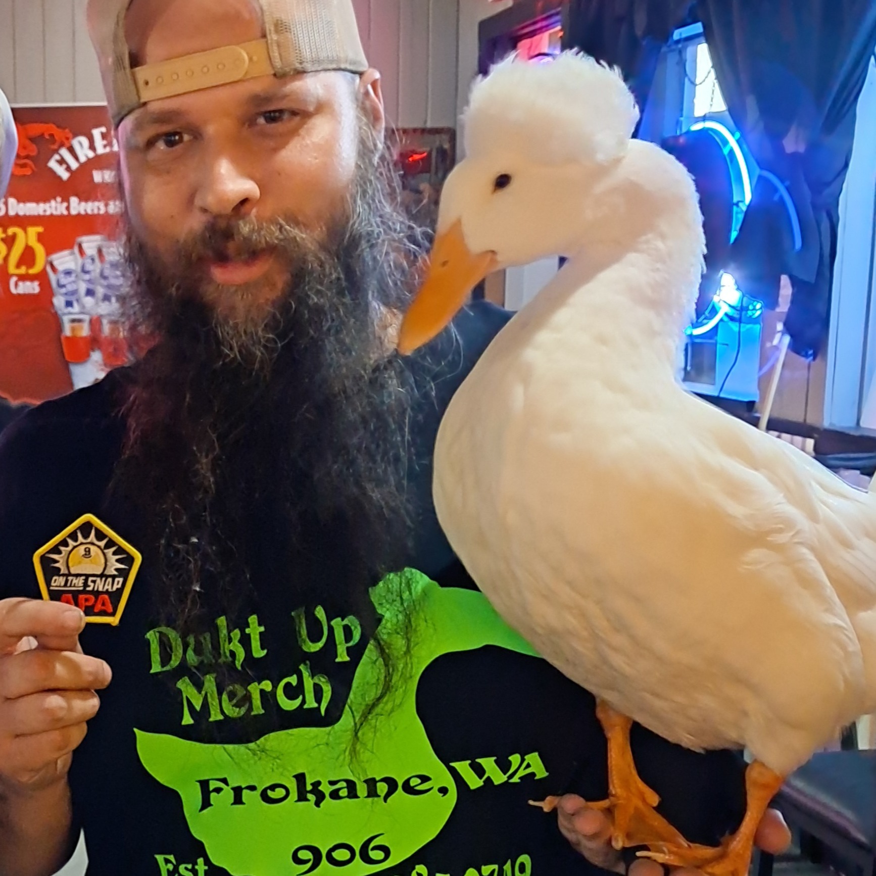 Rob “Duckman” Saari, farm owner at Dukt Up Produce & Poultry