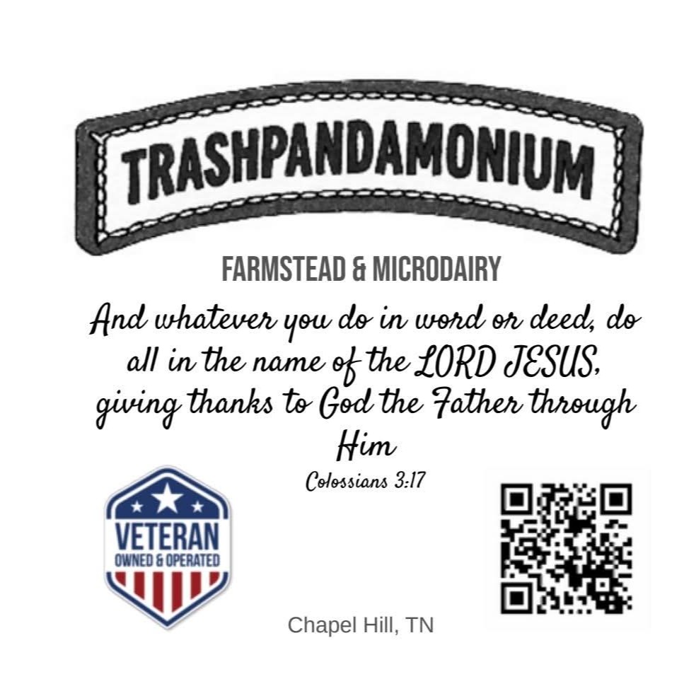 Trashpandamonium, farm owner at Trashpandamonium Farmstead and Microdairy