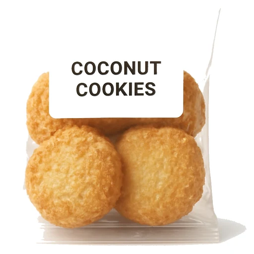 Coconut Cookies in Bakery on Vobido