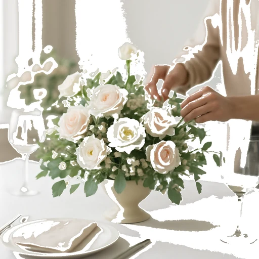 Table Decoration - Decoration in Flowers Decoration on Vobido