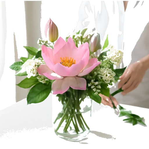 Lotus Flowers in Flowers Decoration on Vobido