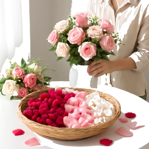 Rose Petals in Flowers Decoration on Vobido