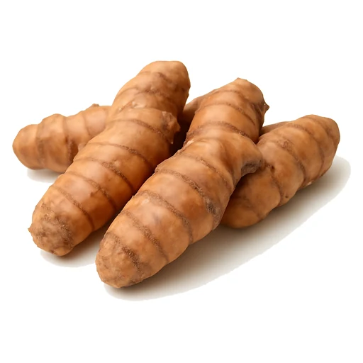Raw Turmeric in Fruits Vegetables on Vobido