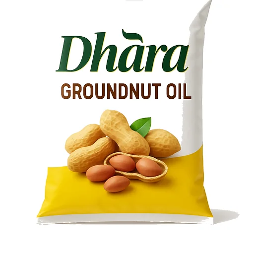 Dhara Groundnut Oil - Cooking Essentials in Grocery Kirana on Vobido