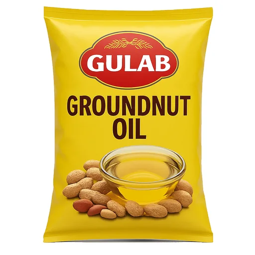 Gulab Groundnut Oil - Cooking Essentials in Grocery Kirana on Vobido