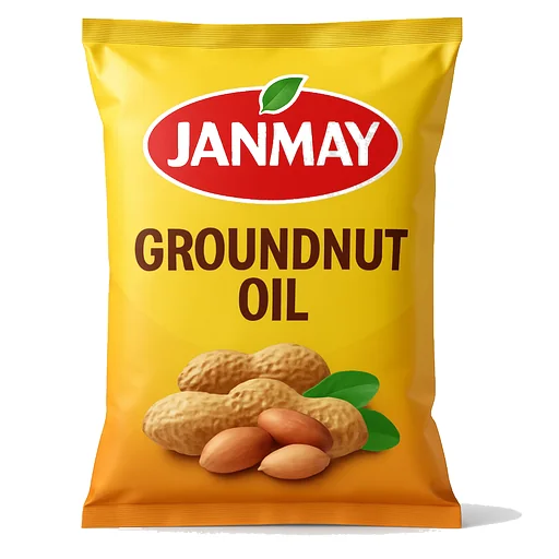 Janmay Groundnut Oil - Cooking Essentials in Grocery Kirana on Vobido