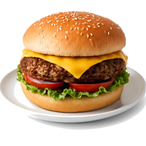 Cheese Burger - Fast Food in Restaurant Food on Vobido