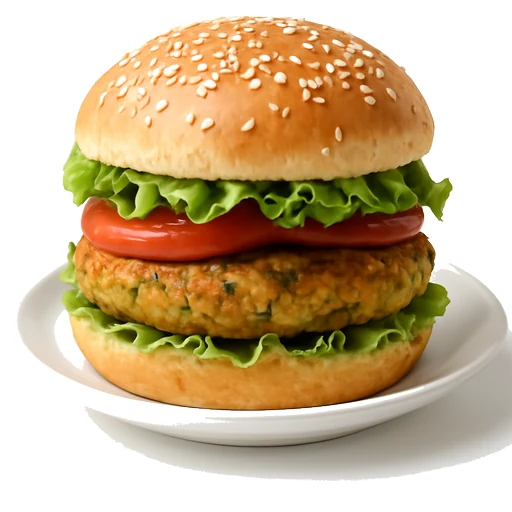 Veg Burger - Fast Food in Restaurant Food on Vobido