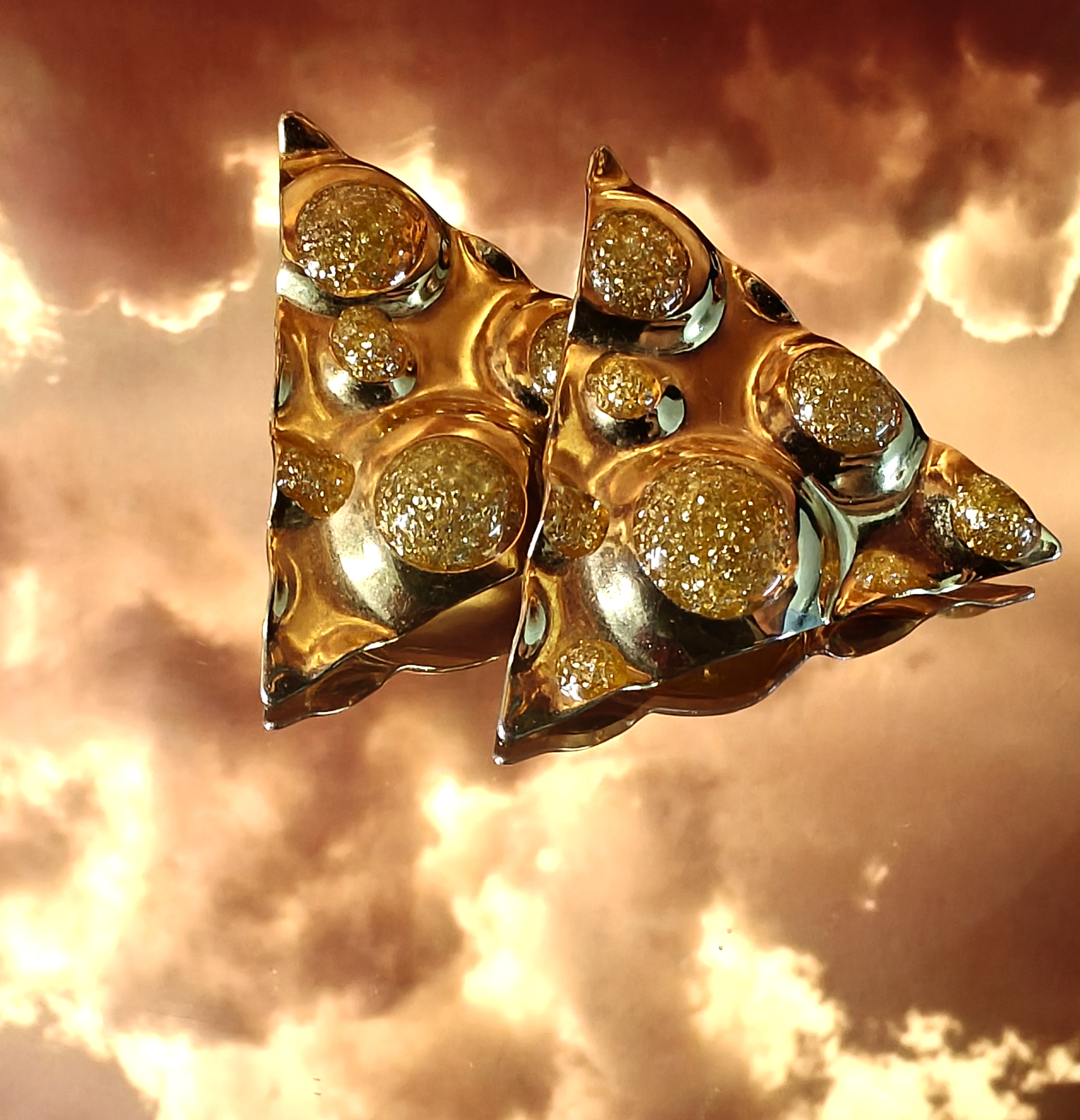 Golden Prism Earrings 