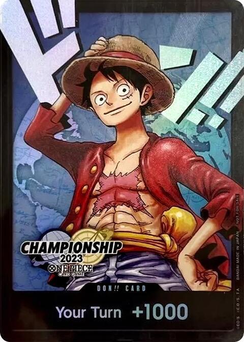 DON!! Card (Monkey D. Luffy) (2023 World Championship Finals) - One Piece Promotion Cards (OP-PR) (Don!!_luffy_2023_finals)