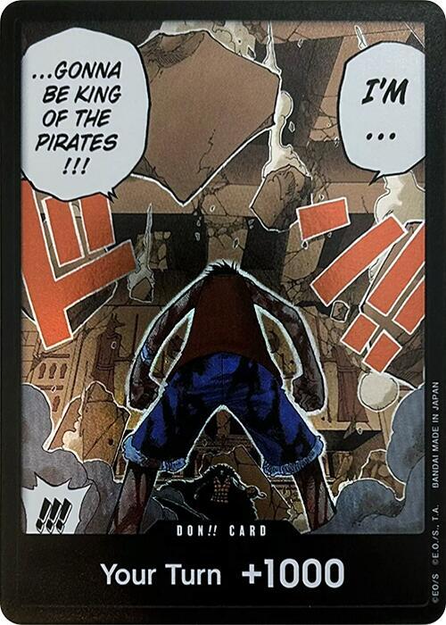 DON!! Card (Luffy vs. Crocodile) (Devil Fruits Collection Vol. 1) - One Piece Promotion Cards (OP-PR) (Don!!_luffy_v_crocodile)