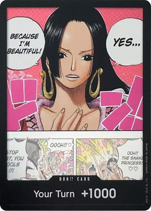 DON!! Card (Boa Hancock) (Double Pack Set Vol. 4) - 500 Years in the Future (OP07) (Don!!_op07_boa)