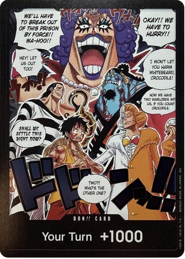 DON!! Card (Alternate Art) - The Time of Battle - Luffy (OP16) (Don!!_op16_alt)