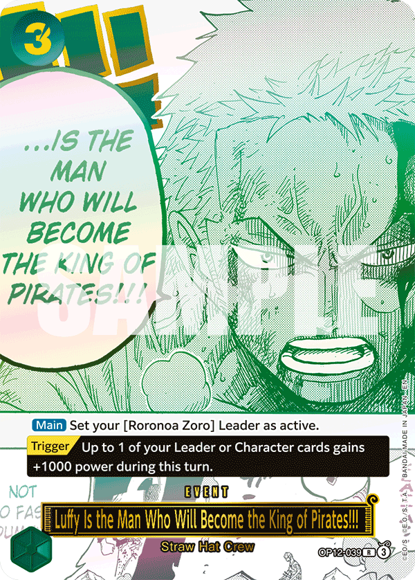 Luffy Is the Man Who Will Become the King of Pirates!!! (OP12-039_p1)