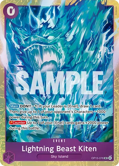 Lightning Beast Kiten (OP15-076_c1)