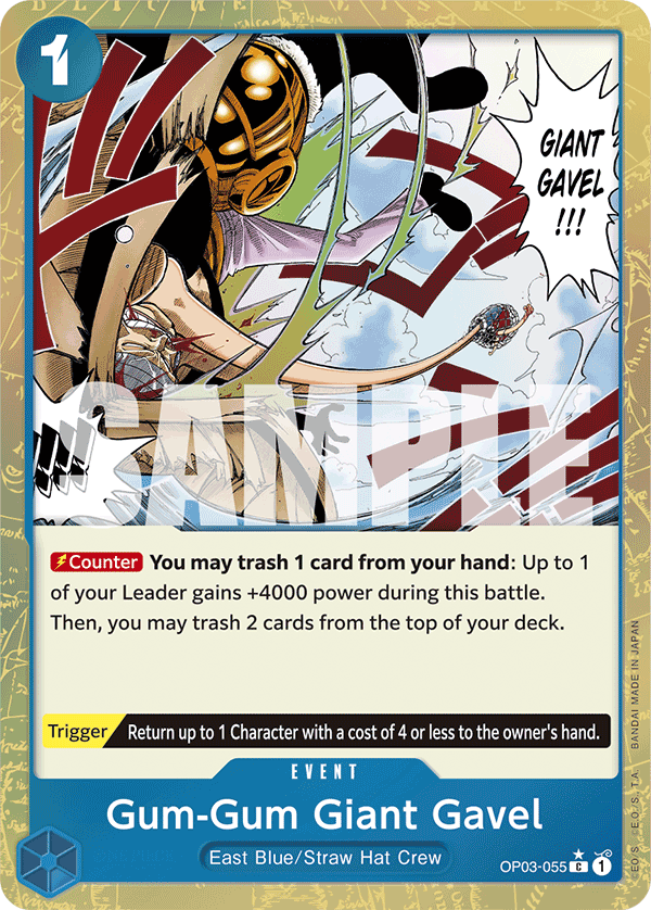 Gum-Gum Giant Gavel (Textured) (OP03-055_p3)