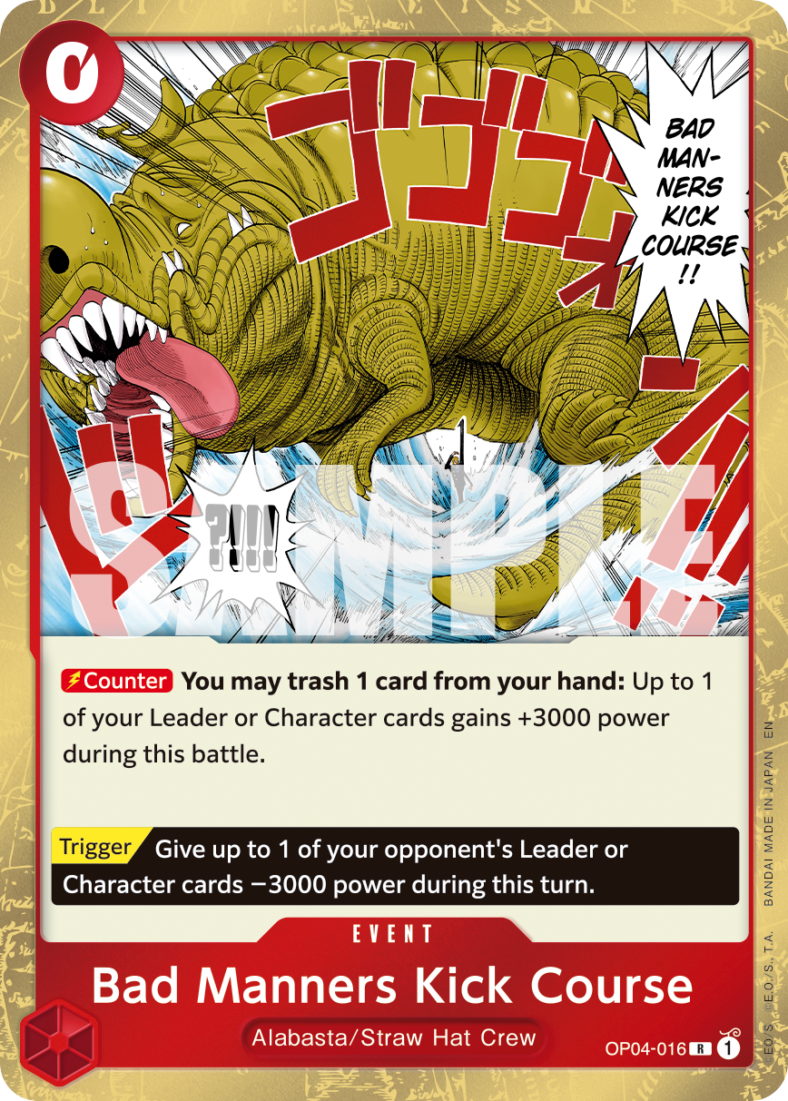 Bad Manners Kick Course (OP04-016_r1)