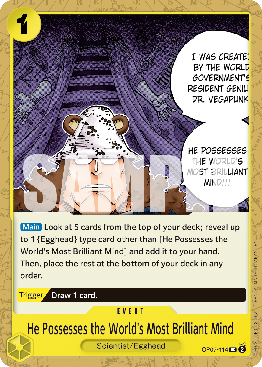 He Possesses the World's Most Brilliant Mind (OP07-114_r1)
