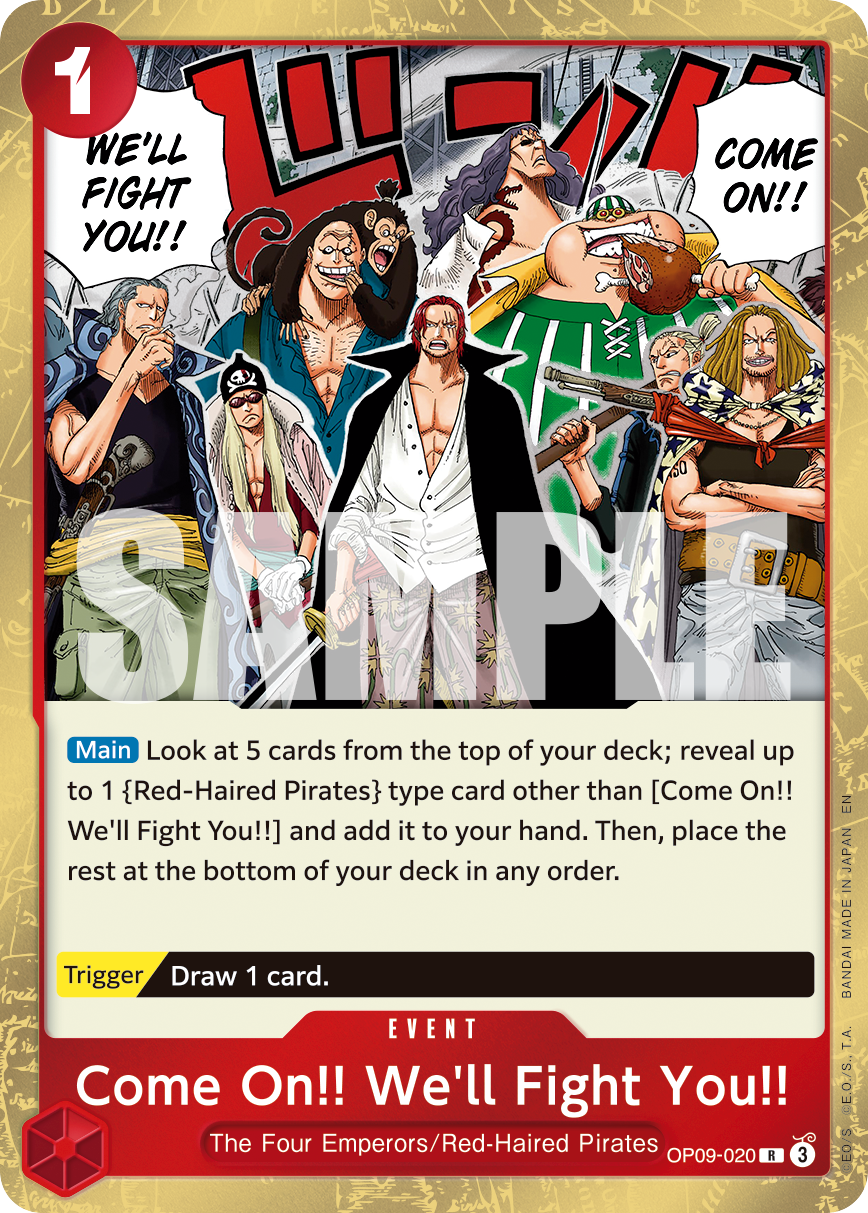 Come On!! We'll Fight You!! (OP09-020_r2)