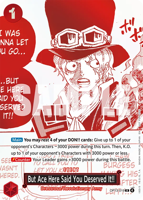 But Ace Here Said You Deserved It!! (OP13-019_c1)