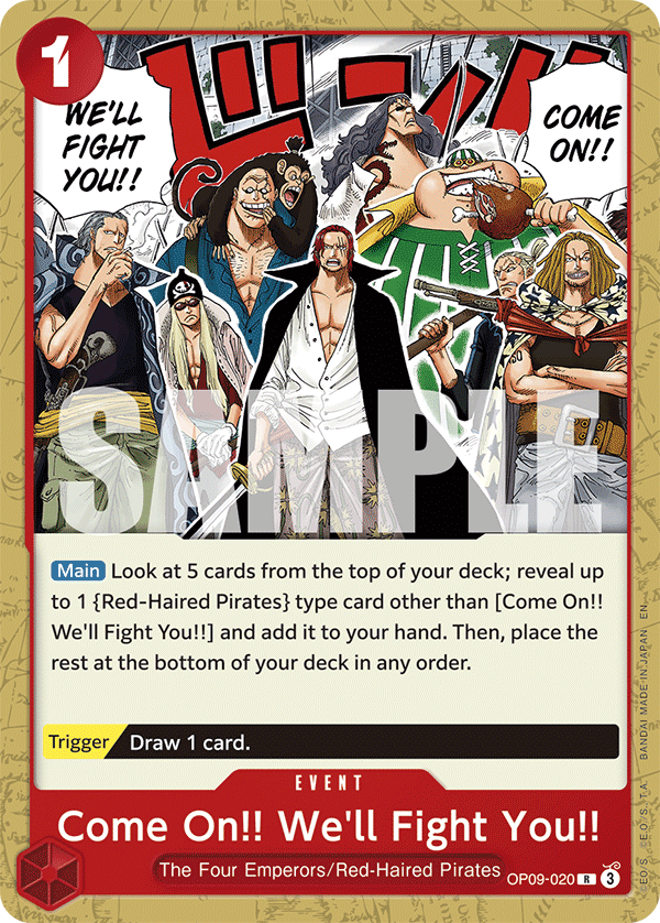 Come On!! We'll Fight You!! (OP09-020_r1)