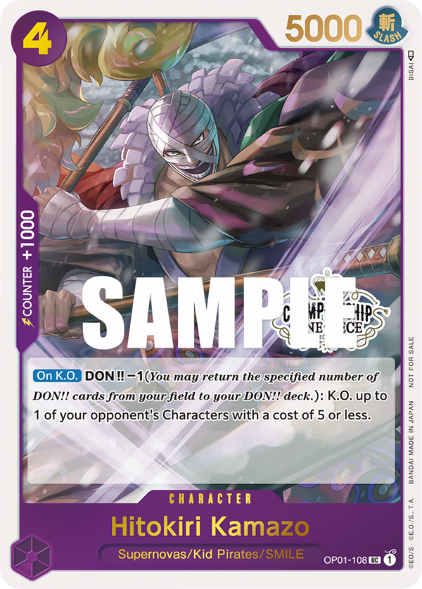 Kamazo the Manslayer (OP01-108_championship)