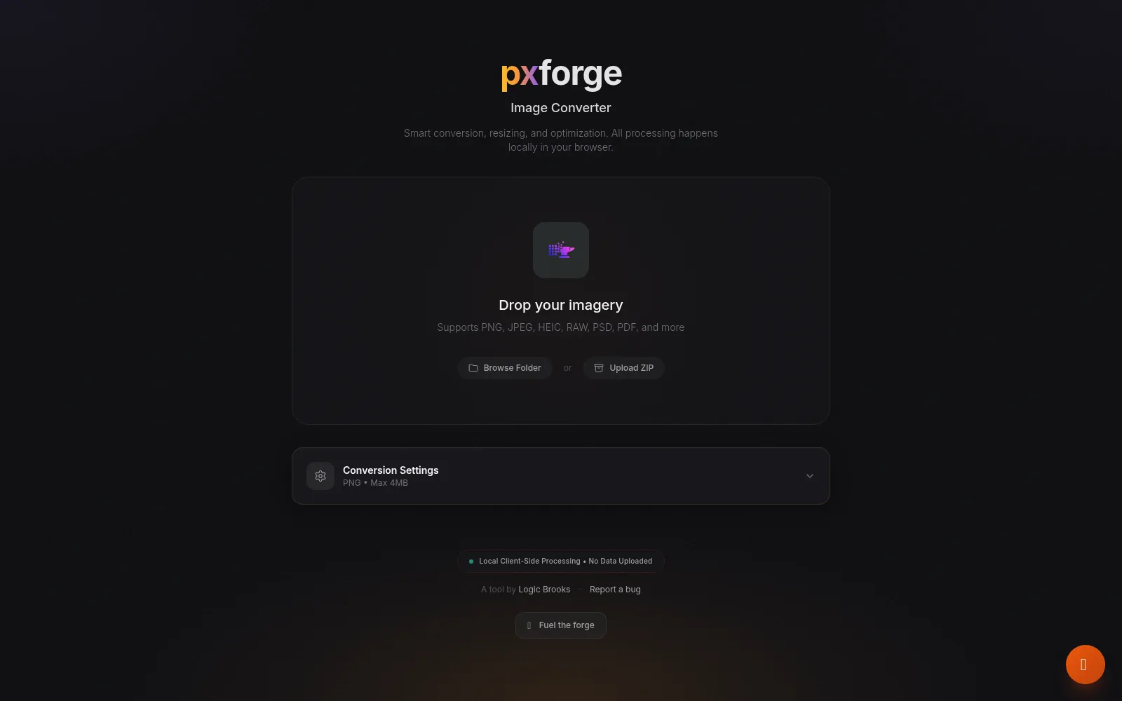 pxforge | Free & Private Image Converter