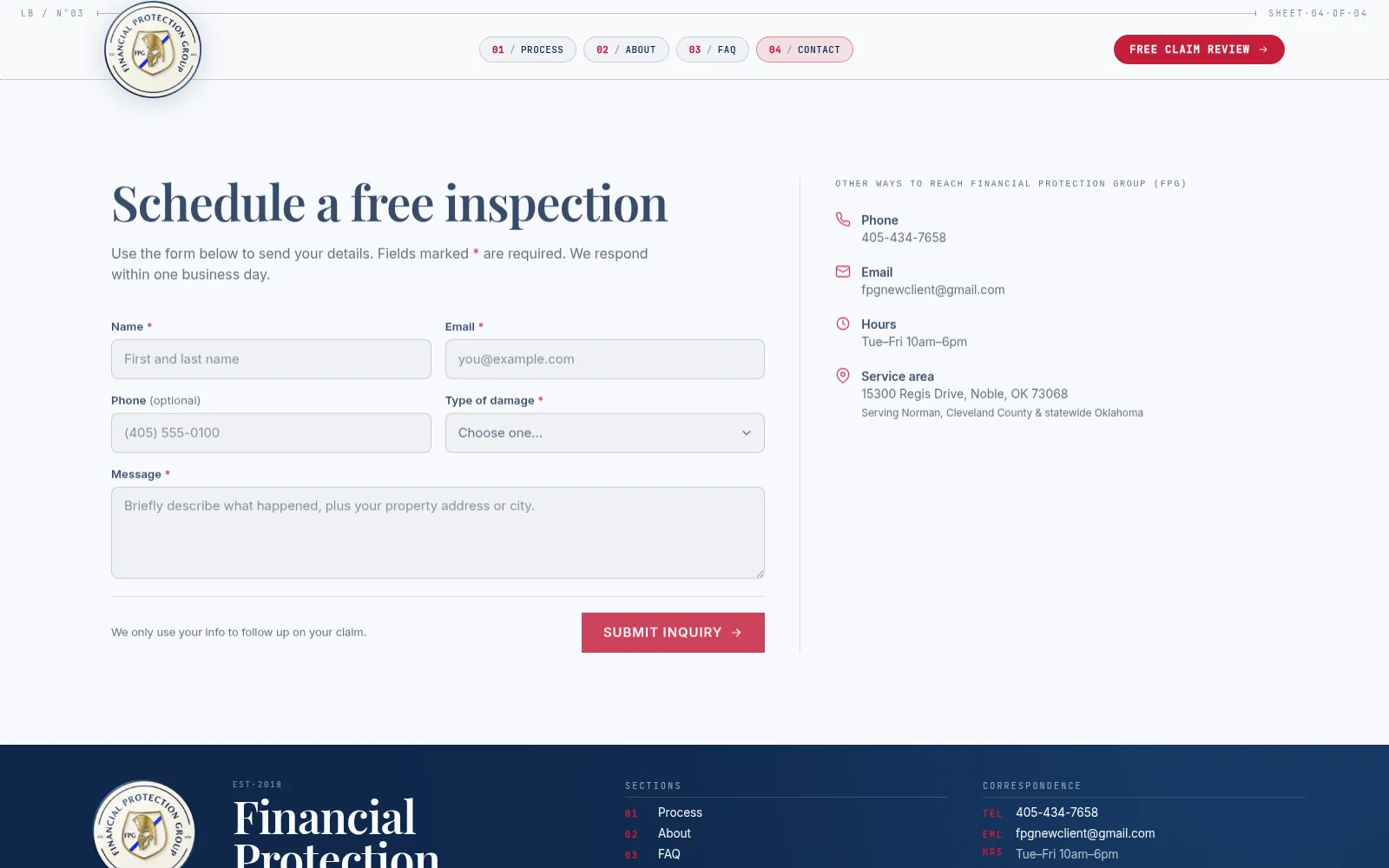 Oklahoma Public Adjusters | Financial Protection Group (FPG) screenshot 5
