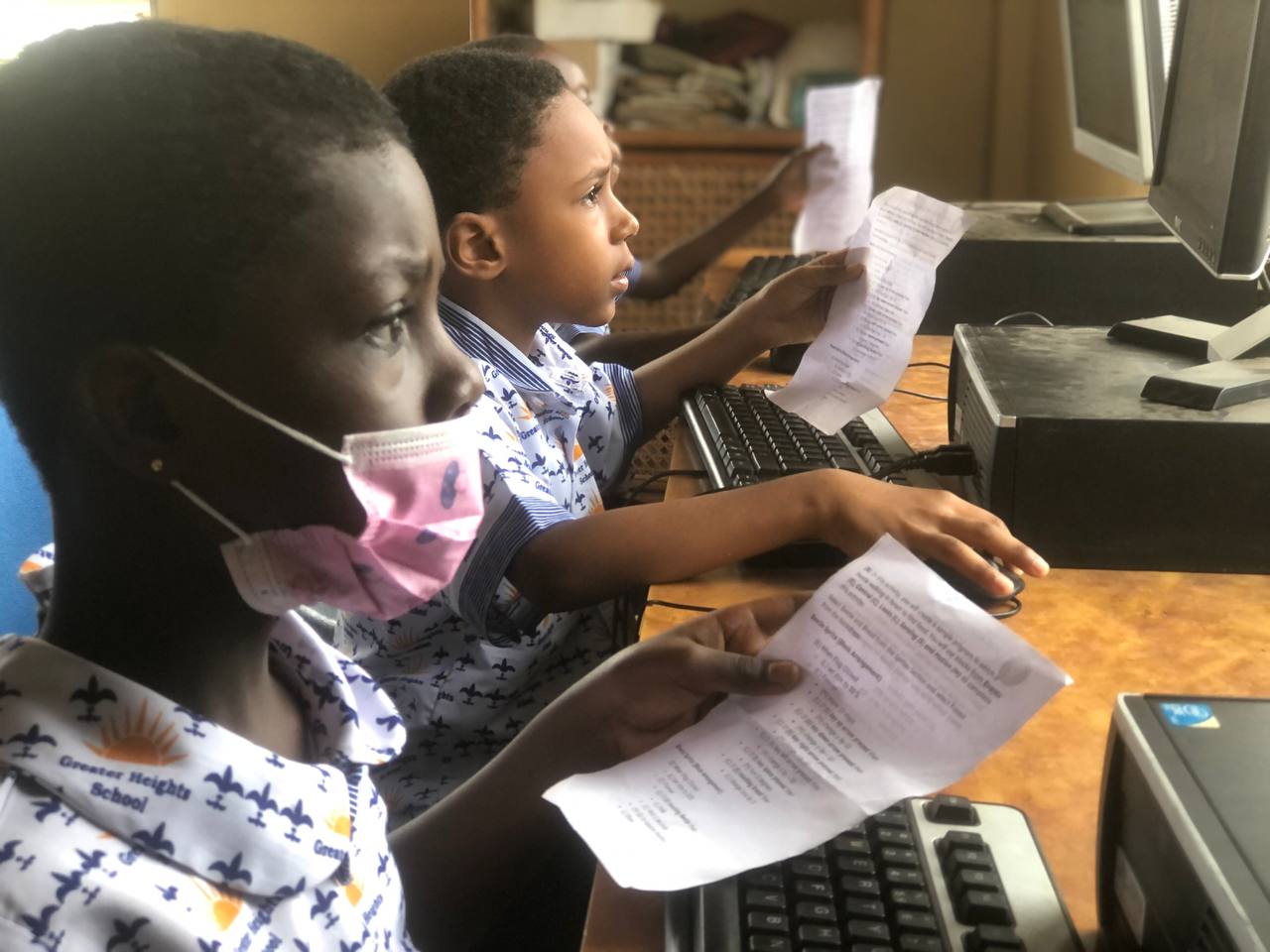 Coding at Greater Heights School - Logic Kids Ghana