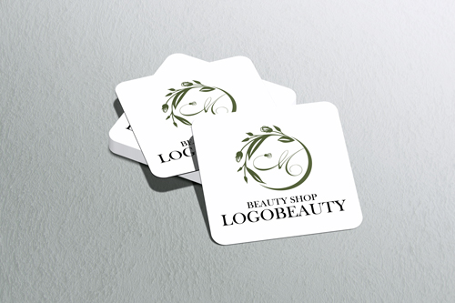 Mockup example of the Floral Essence logo, number 4