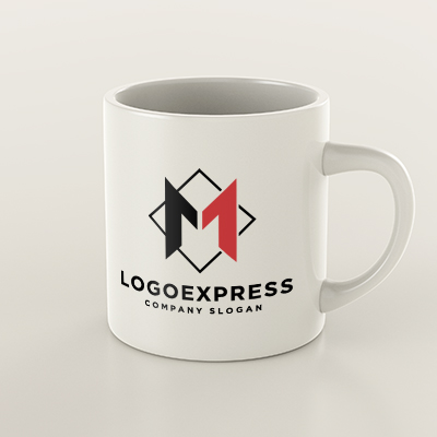 Mockup example of the AbstractM logo, number 4