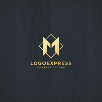 Mockup example of the AbstractM logo, number 9