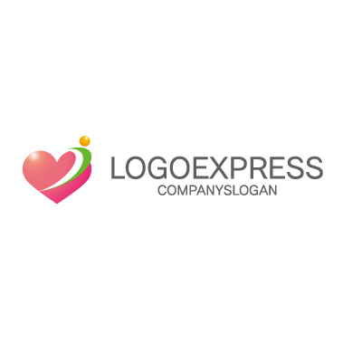 Mockup example of the HeartSpring logo, number 13