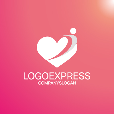 Mockup example of the HeartSpring logo, number 15