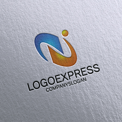 Mockup example of the Netwave logo, number 12