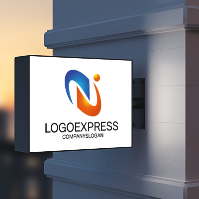 Mockup example of the Netwave logo, number 5