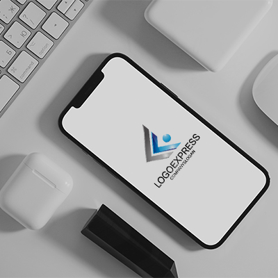Mockup example of the ArrowSphere Tech logo, number 11