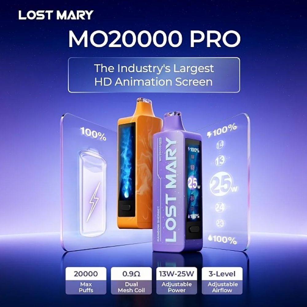Lost Mary 20.000 Puffs HD Screen - Sabores